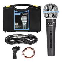 Microfone Dinâmico Profissional Sm58 Lyco Pro Vocal Karaokê