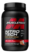 Nitro Tech 100% Whey Gold Muscletech Proteína 2 Lb Strawberry Shortcake
