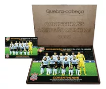 Quebra Cabeça 500 Pçs Mdf Corinthians Campeão Mundial+estojo