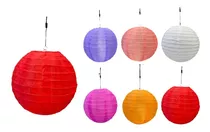 Pantalla De Papel Con Forma De Globo 20 Cm Colores