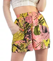 Short Estampado Mujer Pantalón Corto Moda Dama Verano Playa 