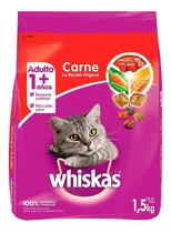Alimento Whiskas Original Para Gato Adulto Sabor Carne En Bolsa De 1.5kg