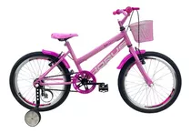 Bicicleta Infantil Aro 20 Feminina + Rodinha Lateral