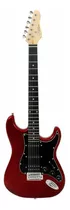 Guitarra Elétrica Giannini G-101 Standard Stratocaster 1h2s Cor Vermelho/preto Material Do Diapasão Madeira Técnica Orientação Da Mão Destro