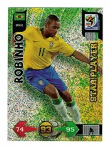 Carta Robinho - Star Player Mundial Suráfrica 2010  Panini