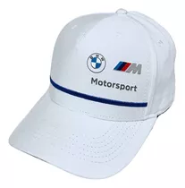 Boné Bmw Motorsport Branco Aba Curva Aberto Com Ajuste