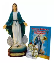 Virgen Milagrosa En Porcelana Firenzi 21cm + Novena Bíblica