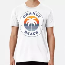 Remera Orange Beach, Alabama Retro Al Sunset Palm Tree Logo 
