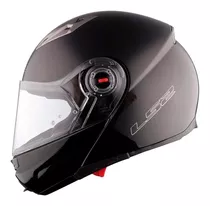 Casco Para Moto Rebatible Ls2 Easy Ff370  Gloss Black Talle M 