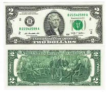 Billete De $2 Dólares De La Suerte Nuevo Sin Circular 2009
