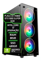 Pc Gamer Fácil Intel I7 3ª 8gb Gtx 1660 Super Ssd 480gb 750w