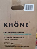 Aire Acondicionado Inverter Khone 18.000 Btu