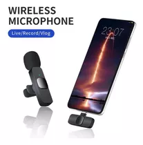 Microfone Lapela Sem Fio Wireless Para Android Usb C Type C
