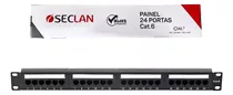 Patch Panel 24 Portas Cat6 Rj45 Utp Rede Lan Certifica Giga