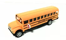 Carrinho Ônibus Escolar Americano Fricção Ferro Miniatura 
