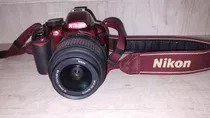  Nikon D3100 Lente 18-55mm Vr Dslr Color Rojo 