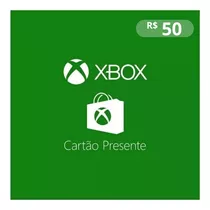 Cartão Presente Xbox Gift Card Microsoft Brasil R$ 50 Reais
