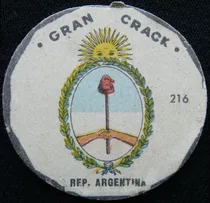 Figurita Gran Crack. Escudo. Rep. Argentina. 35108
