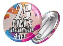 25 Pines Prendedores Personalizados - Pin De Chapa De 44mm