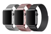 Kit Pulseiras Metal Milanese P/ Apple Watch Série 7 41/45mm