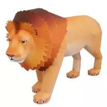 Quebra Cabeça 3d Leao Animal Safari Colagem Frete Gratis