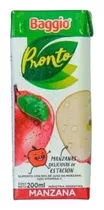 Jugo Baggio Pronto Manzana De 200ml Caja X18 Sin Tacc Vianda