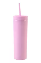 Vaso Plástico Con Tapa Y Pitillo Cooler Termo Cotillón Lpk