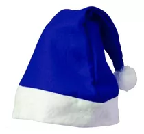 Gorro Sombrero  Navidad Azul Económico Fiestas Empresariales