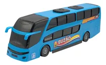 Mini Ônibus Carro De Brinquedo Busão Diversão Infantil Azul