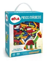 Bloco De Montar Elka Pinos Magicos De Montar 500 Peças