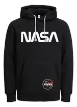 Buzo Hoodie Con Capota Deportivo Nasa Para Correr Caminar 