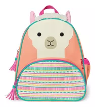 Mochila Infantil Zoo Lhama, Diseño De Tela Lisa Color Agua Skip Hop