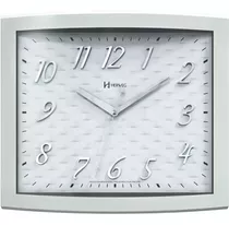 Relógio De Parede Quadrado 6904-242 Herweg Branco Brilhante Cor Do Fundo Branco/estampado