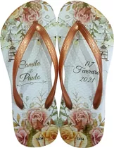 106 Chinelo Personalizado Casamento Lembrancinha 