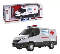 Van Miniatura Brinquedo Iveco Daily Ambulância Com Acessório