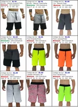 Kit 3 Bermudas Moletom Masculina Estampadas Short Academia