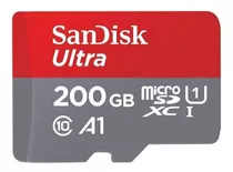 Cartão De Memória Sandisk Sdsquar-200g-gn6ma  Ultra Com Adaptador Sd 200gb