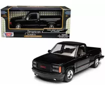 1/24 Gmc Sierra 1992 Motormax Color Negro