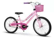 Bicicleta  De Passeio Infantil Nathor Bella Freios V-brakes Cor Rosa Com Descanso Lateral