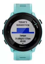 Smartwatch Garmin Forerunner 55 1.04  Caja 42mm Aqua, Malla  Aqua De  Silicona