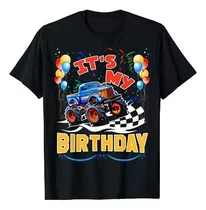 Es Mi Cumpleaños Niño Monster Truck Car Party Day Kids Camis