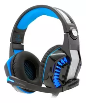 Fone De Ouvido Over-ear Gamer Knup Kp-491 Azul Confortável