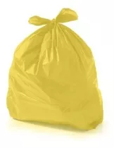 Saco De Lixo 100 Litros Colorido Amarelo Comum Com 100 Unid