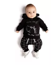 Roupa De Bebe Menino Conjunto Blusa E Moletom Dinossauro