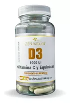 D3 1000 Ui, Vit C Y Equinacea 30 Cápsulas Zen Natura Sabor Sin Sabor