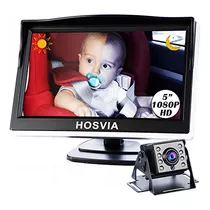 Baby Car Mirror, 5 Inch Hd Monitor Display, Infant Rear...