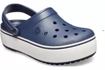 Crocs Crocband Plataforma Originales Adulto Gris Rosa Azul