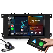 Multimidia Carrega Celular Carplay Usb Bluetooth + Moldura