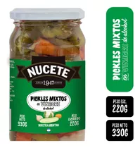 Pickles Mixtos Nucete En Vinagre Frasco X 220 Gr