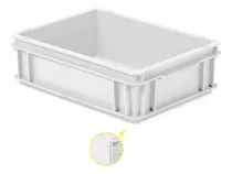 Caja Con Tapa 40x30x12 Cm Blanca Línea Athena P/alimentos